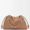 Grote Flamenco Purse van zacht nappa-lamsleer Grote Flamenco Purse van zacht nappa-lamsleer
