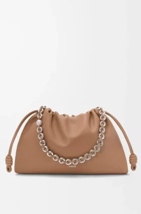 Grote Flamenco Purse van zacht nappa-lamsleer