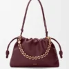 Grote Flamenco Purse van zacht nappa-lamsleer Grote Flamenco Purse van zacht nappa-lamsleer