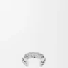 Grote gevlochten manchet van sterlingzilver Grote gevlochten manchet van sterlingzilver