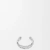 Grote gevlochten manchet van sterlingzilver Grote gevlochten manchet van sterlingzilver
