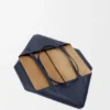 Grote horizontale Puzzle Fold-tote bag van zacht generfd kalfsleer