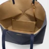 Grote horizontale Puzzle Fold-tote bag van zacht generfd kalfsleer
