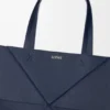 Grote horizontale Puzzle Fold-tote bag van zacht generfd kalfsleer