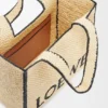 Grote Loewe Font Tote van raffia Grote Loewe Font Tote van raffia