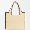 Grote Loewe Font Tote van raffia Grote Loewe Font Tote van raffia