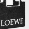 Grote Loewe Font Tote van raffia