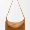 Grote Loop Hobo van suède kalfsleer