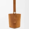 Grote Pebble Bucket bag van suède kalfsleer Grote Pebble Bucket bag van suède kalfsleer