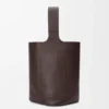 Grote Pebble Bucket in soepel generfd kalfsleer Grote Pebble Bucket in soepel generfd kalfsleer
