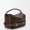 Grote Puzzle-biker-tas van glanzend kalfsleer