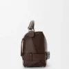 Grote Puzzle-biker-tas van glanzend kalfsleer