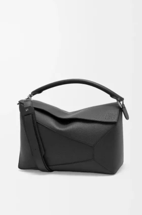 Grote Puzzle Edge-tas van generfd kalfsleer