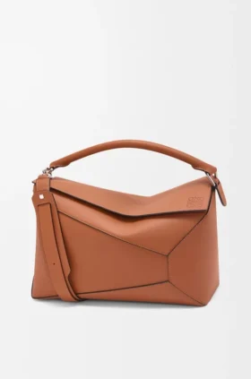 Grote Puzzle Edge-tas van klassiek kalfsleer