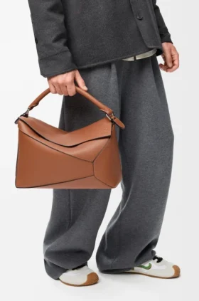 Grote Puzzle Edge-tas van klassiek kalfsleer