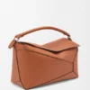 Grote Puzzle Edge-tas van klassiek kalfsleer