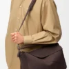 Grote Puzzle-tas van genarst nubuck