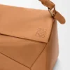 Grote Puzzle-tas van soepel generfd kalfsleer