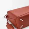 Grote, vederlichte Puzzle-tas van nappa-lamsleer