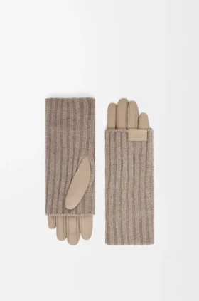 Handschoenen van kasjmier en nappa-lamsleer