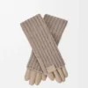 Handschoenen van kasjmier en nappa-lamsleer Handschoenen van kasjmier en nappa-lamsleer