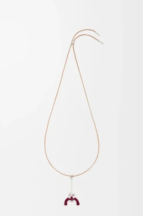 Hanger ‘Zittende Acrobaat’ van sterlingzilver en kristallen Hanger ‘Zittende Acrobaat’ van sterlingzilver en kristallen