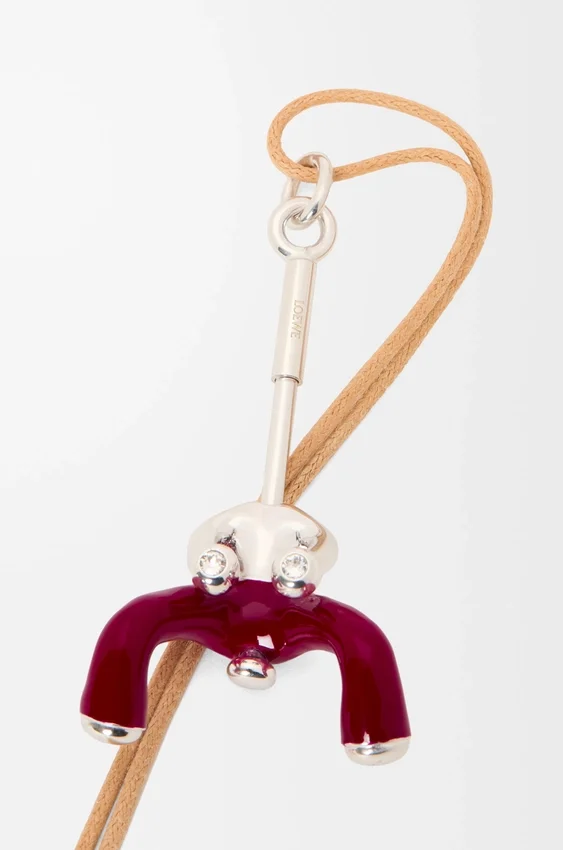 Hanger ‘Zittende Acrobaat’ van sterlingzilver en kristallen Hanger ‘Zittende Acrobaat’ van sterlingzilver en kristallen