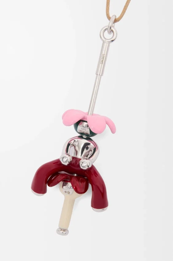 Hanger ‘Zittende Acrobaat’ van sterlingzilver en kristallen Hanger ‘Zittende Acrobaat’ van sterlingzilver en kristallen