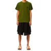 Heren Loewe Anagram Classic geborduurd katoenen T-shirt met ronde hals en korte mouwen, groen H6109230Cr-4160