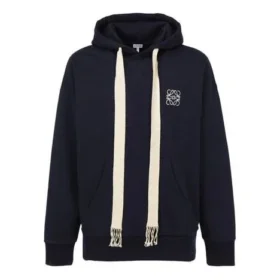 Heren” loewe Anagram geborduurde hoodie met lange mouwen, marineblauw H6109700Si-5110 Heren” loewe Anagram geborduurde hoodie met lange mouwen, marineblauw H6109700Si-5110
