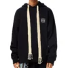 Heren” loewe Anagram geborduurde hoodie met lange mouwen, marineblauw H6109700Si-5110