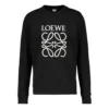 Heren loewe Anagram geborduurde sportschoenen Zwart P00446091