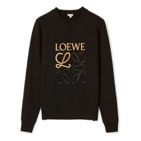 Heren” loewe Anagram katoenen T-shirt met ronde hals en geborduurde letters, sportief en klassiek, zwart H526341Xa1-1100 Heren” loewe Anagram katoenen T-shirt met ronde hals en geborduurde letters, sportief en klassiek, zwart H526341Xa1-1100