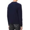 Heren loewe Anagram-logo geborduurde katoenen pullover marineblauw H526341Xa1-5110