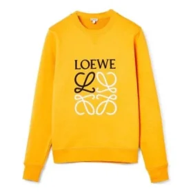 Heren loewe Anagram-logo geborduurde katoenen trui oranje H526341Xa1-9100 Heren loewe Anagram-logo geborduurde katoenen trui oranje H526341Xa1-9100