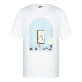 Heren Loewe AW19 Painting met korte mouwen, wit H6299720Si