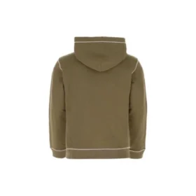 Heren loewe geborduurde hoodie met trekkoord, kaki H526341X94-3962 Heren loewe geborduurde hoodie met trekkoord, kaki H526341X94-3962