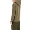 Heren loewe geborduurde hoodie met trekkoord, kaki H526341X94-3962