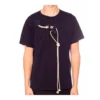 Heren loewe katoenen short met trekkoord, korte mouwen, marineblauw H6109031Si-5110