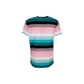 Heren loewe katoenen T-shirt met strepen en geborduurd logo, korte mouwen H6109950Pc-9990 Heren loewe katoenen T-shirt met strepen en geborduurd logo, korte mouwen H6109950Pc-9990
