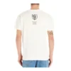 Heren loewe katoenen T-shirt met waterverfprint en korte mouwen, wit H6109831Pc-2100