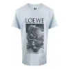 Heren Loewe Ken Heyman bedrukt katoenen T-shirt met korte mouwen, roze en blauw, H6109980Pc-6410