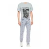 Heren Loewe Ken Heyman bedrukt katoenen T-shirt met korte mouwen, roze en blauw, H6109980Pc-6410