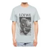 Heren Loewe Ken Heyman bedrukt katoenen T-shirt met korte mouwen, roze en blauw, H6109980Pc-6410