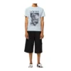 Heren Loewe Ken Heyman bedrukt katoenen T-shirt met korte mouwen, roze en blauw, H6109980Pc-6410