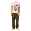 Heren Loewe Ken Heyman bedrukt katoenen T-shirt met korte mouwen, roze H6109980Pc-7080