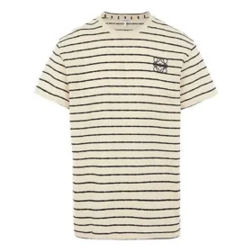 Heren Loewe Stripe met korte mouwen, wit H6109650Pc-2396 Heren Loewe Stripe met korte mouwen, wit H6109650Pc-2396