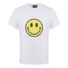 Heren loewe T-shirt met glimlachend gezichtje van puur katoen met korte mouwen, wit H616341X87-2100