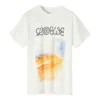 Heren loewe T-shirt met korte mouwen en print, wit H6299980Pc-2100