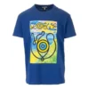 Heren loewe T-shirt met oogprint, korte mouwen, blauw H6109822Pc-5130